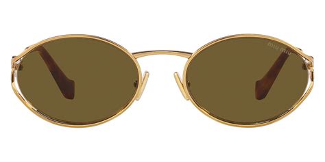 miu miu mu 52ys 7oe01t brass gold|Miu Miu MU 52YS L (54 .